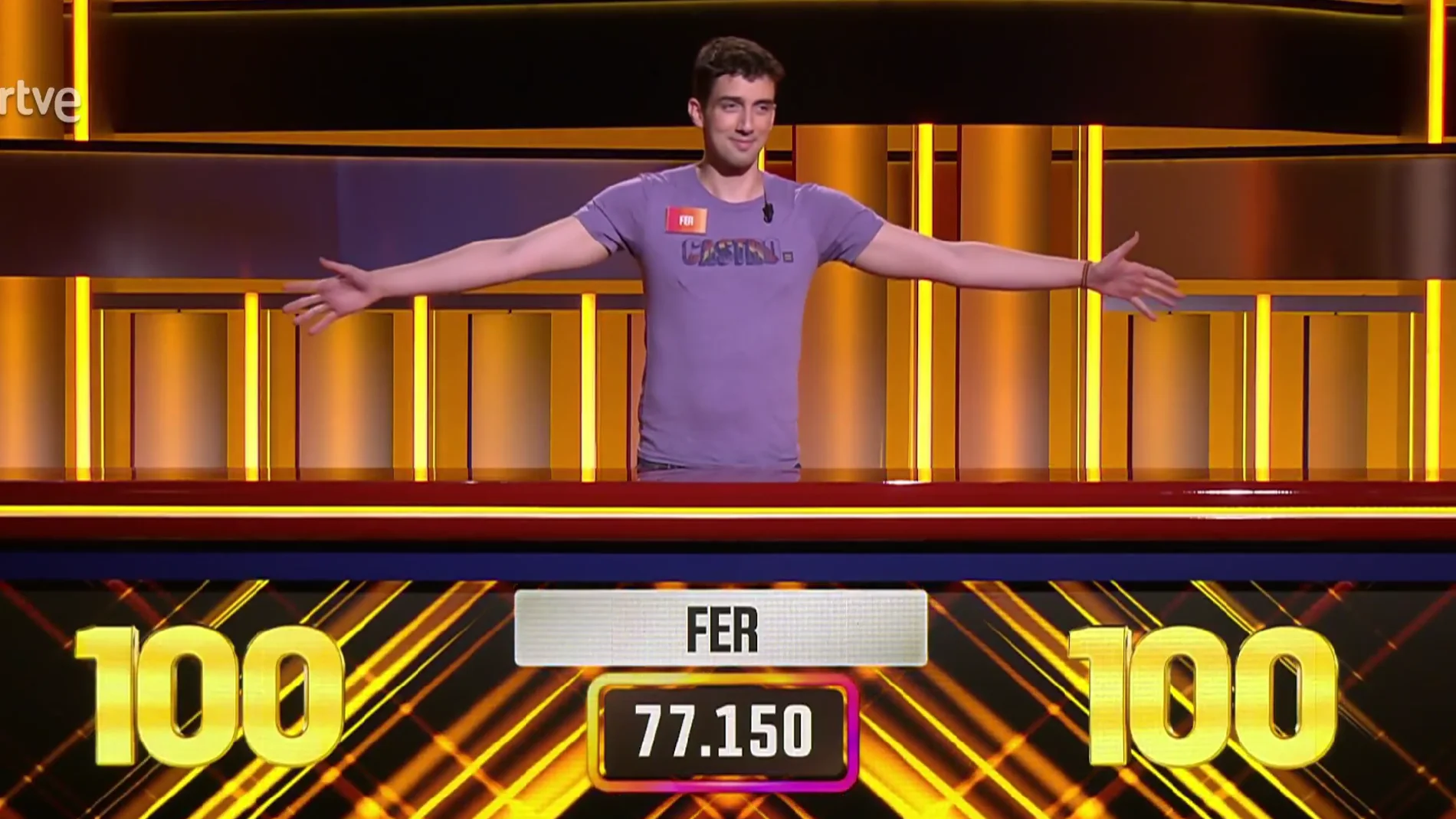 Fer Castro celebra su programa 100 en 'Saber y ganar'