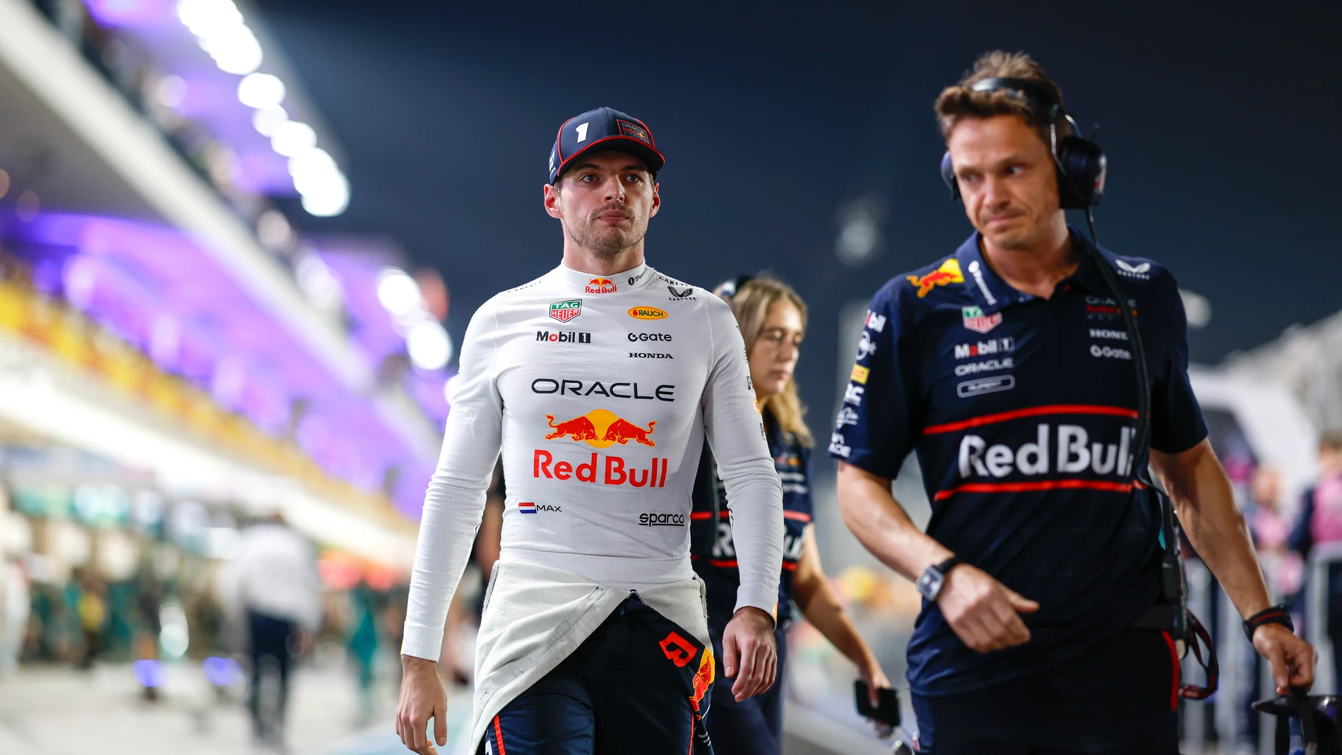 VERSTAPPEN Max (ned), Red Bull Racing RB21, portrait during the 2025 Formula 1 Qatar Grand Prix, 23th round of the 2025 FIA Formula One World Championship from November 28 to 30, 2025 on the Lusail International Circuit, in Lusail, Qatar - Photo DPPI AFP7 30/11/2025 ONLY FOR USE IN SPAIN