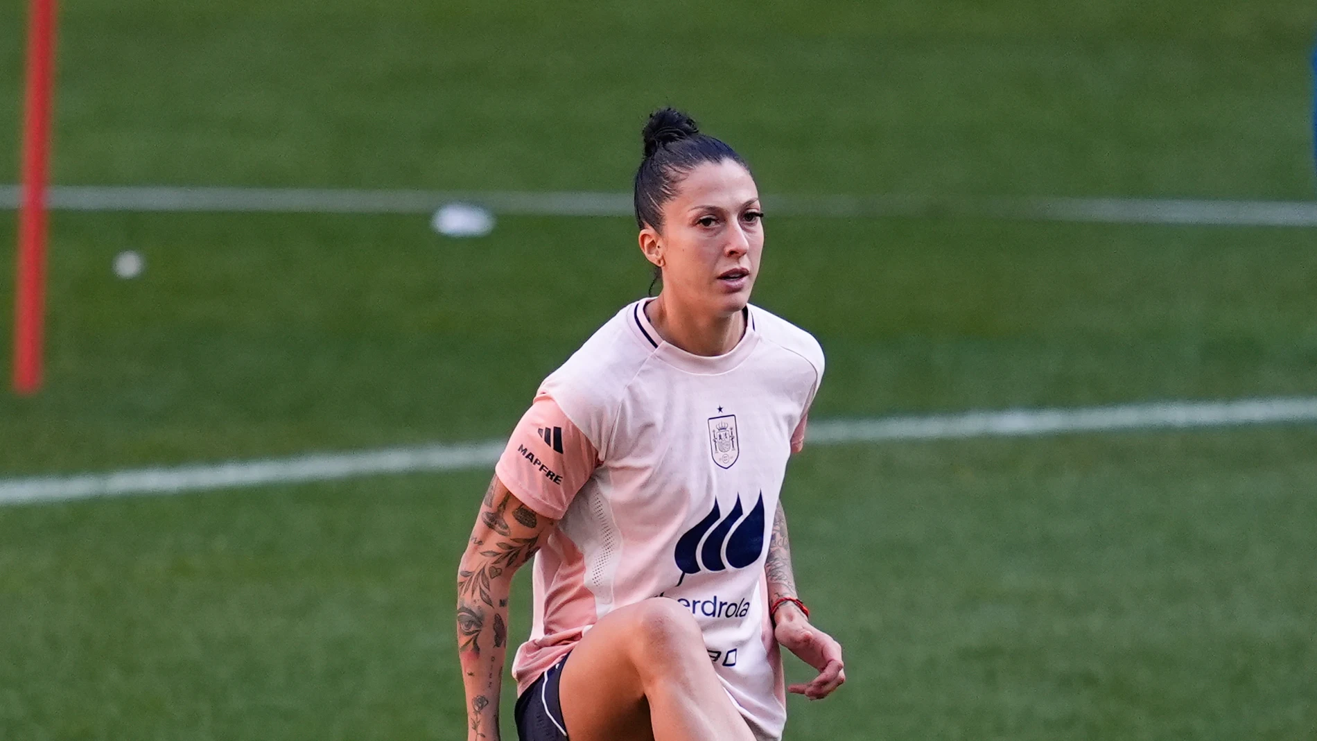 Jennifer Hermoso during the training session of the Spain Women's team ahead the UEFA Women's Nations League 2025 Final Second Leg match between Spain and Germany at Riyadh Air Metropolitano stadium on December 01, 2025, in Madrid, Spain.AFP7 01/12/2025 ONLY FOR USE IN SPAIN