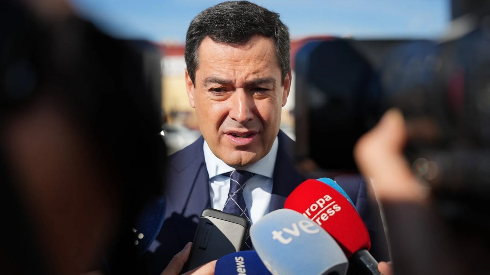 El presidente de la Junta de Andalucía, Juanma Moreno