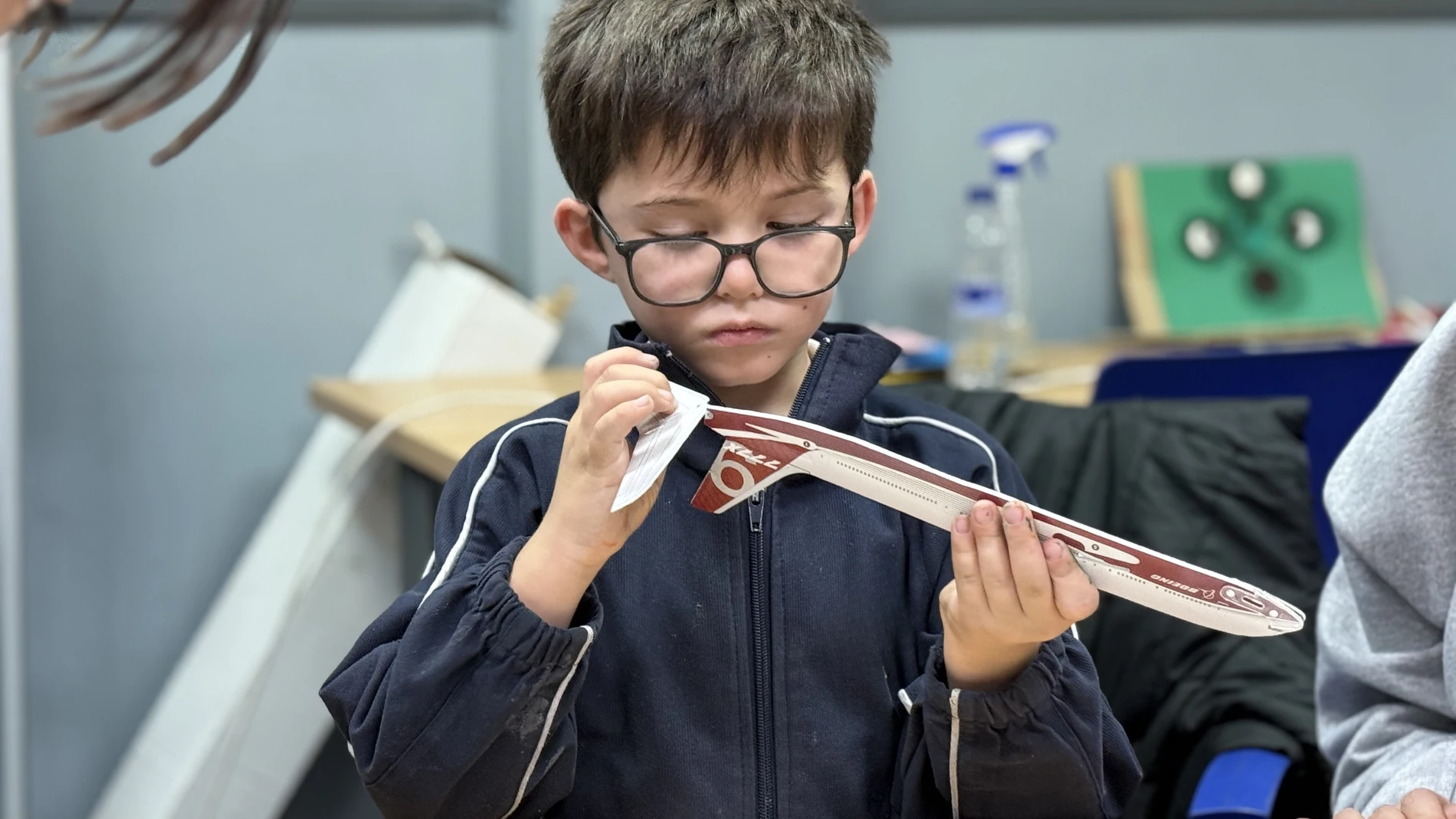 Mateo, uno de los niños que acude al programa "Volando Juntos"