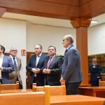 El consejero de la Presidencia, Luis Miguel González Gago, visita el Colegio Universitario de Zamora junto al presidente de la Diputación, Javier Faúndez; el director Emilio Arroita; el vicepresidente Víctor López; y el delegado territorial, Fernando Prada