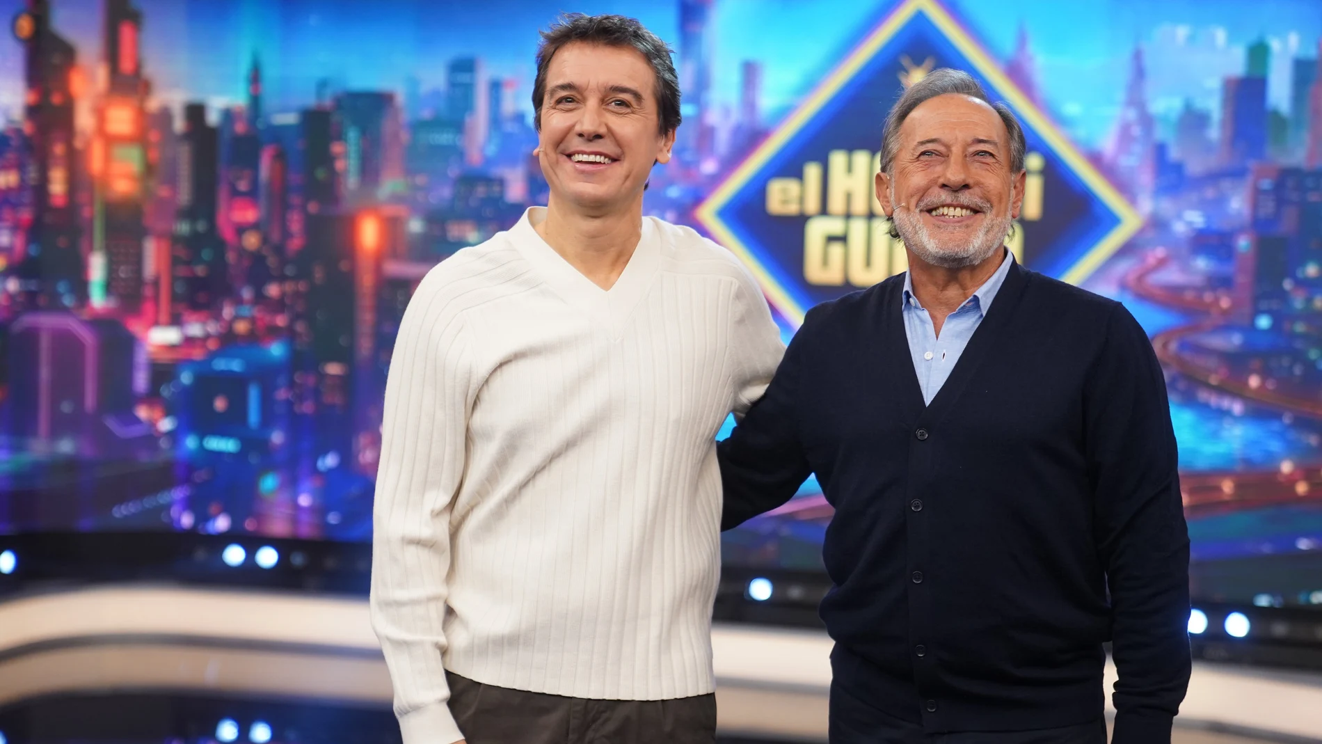 Javier Veiga y Guillermo Francella en 'El Hormiguero'