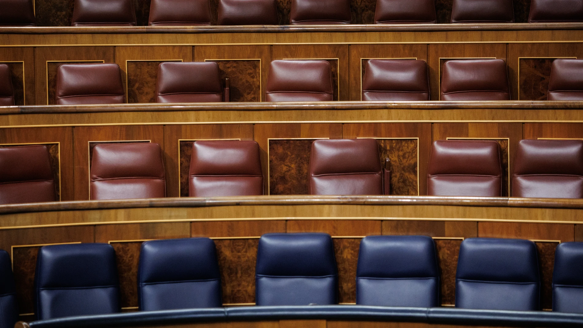 Escaños vacíos en el Congreso de los Diputados