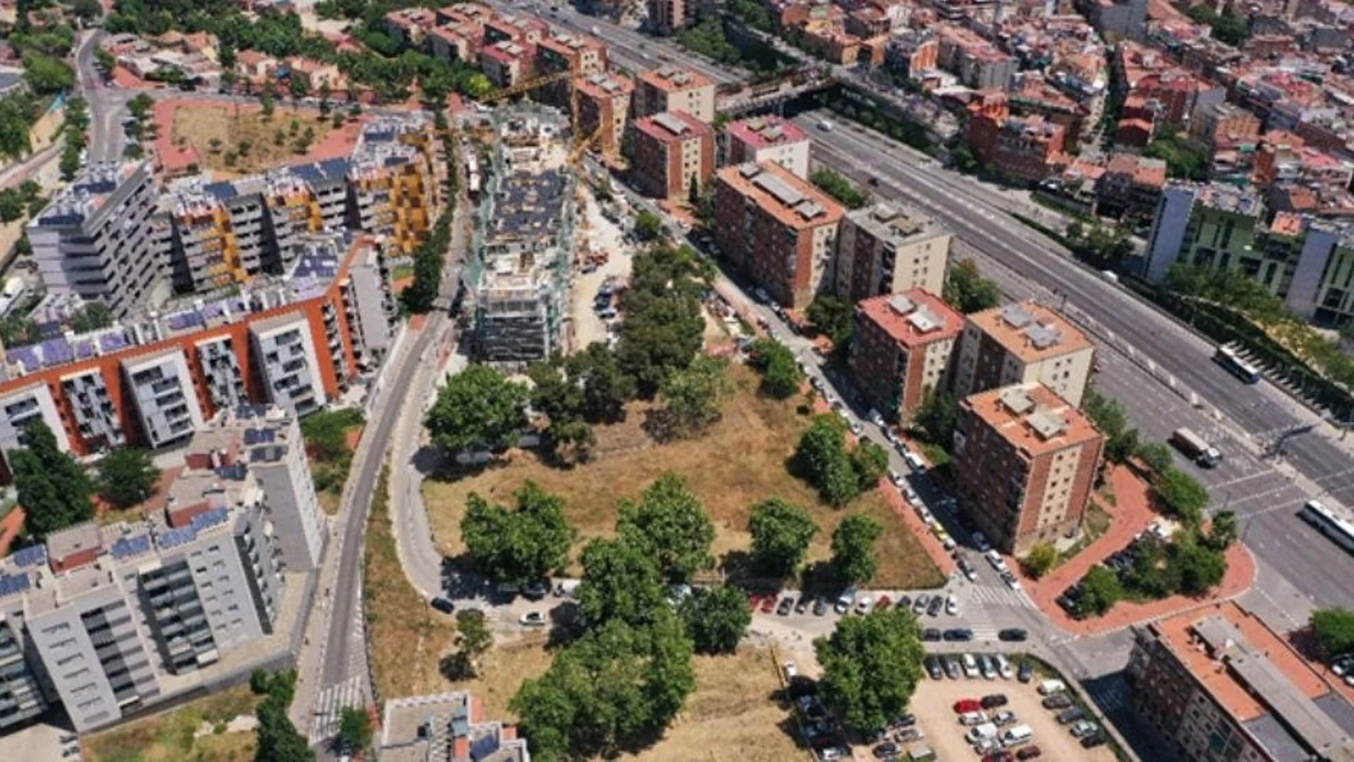 La zona de Trinitat Nova, en el distrito de Nou Barris, en Barcelona