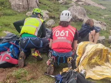 Imagen de uno de los rescates Imagen de uno de los rescates