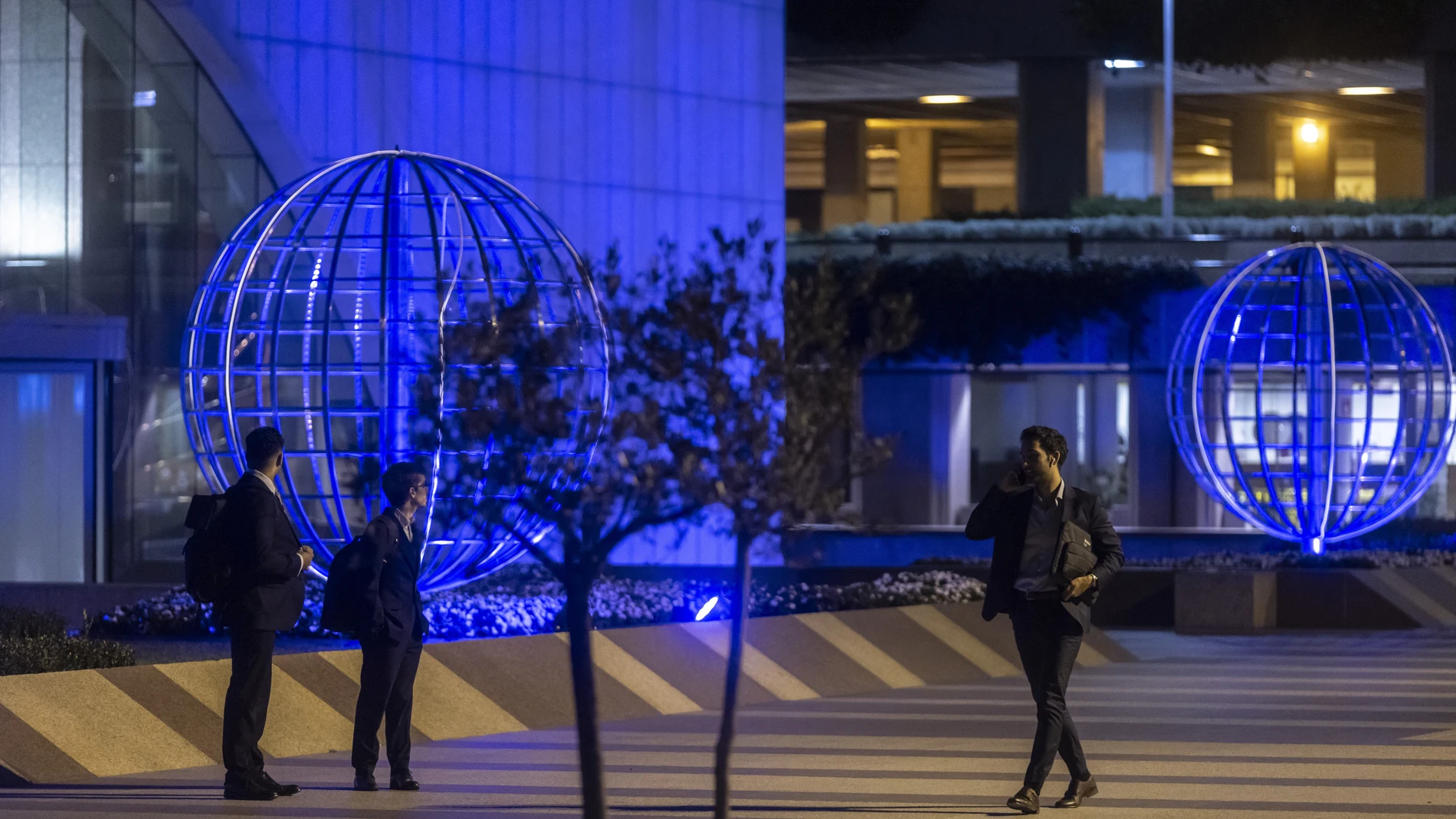 Zona financiera de Madrid