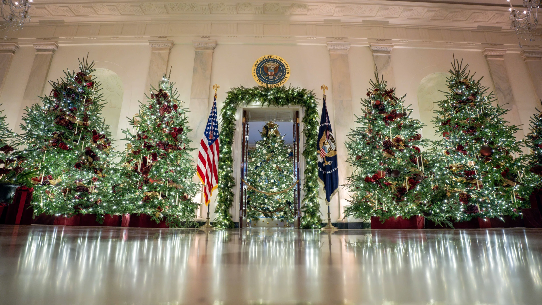 La decoración navideña de la Casa Blanca