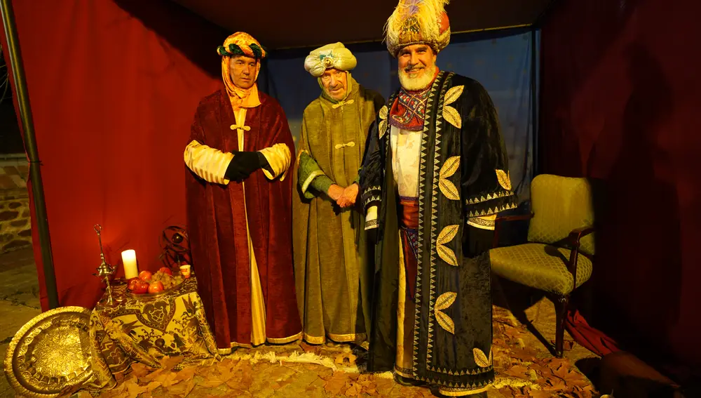 Los Reyes Magos del belén viviente de Valdepiélagos
