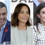 Pedro Sánchez, Isabel Preysler y la Reina Letizia en un montaje