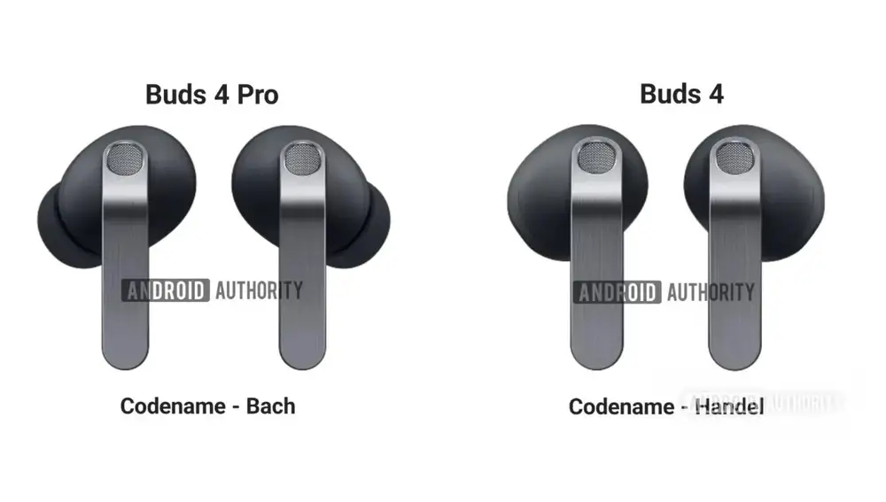 Los nuevos Samsung Galaxy Buds 4 y Galaxy Buds 4 Pro en color negro