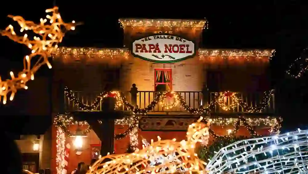 El taller de Papá Noel en Parque Warner.