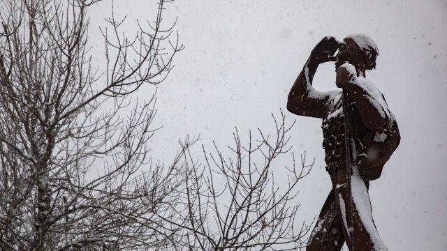 Nieve en el Puerto de Navacerrada