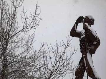 Nieve en el Puerto de Navacerrada Nieve en el Puerto de Navacerrada