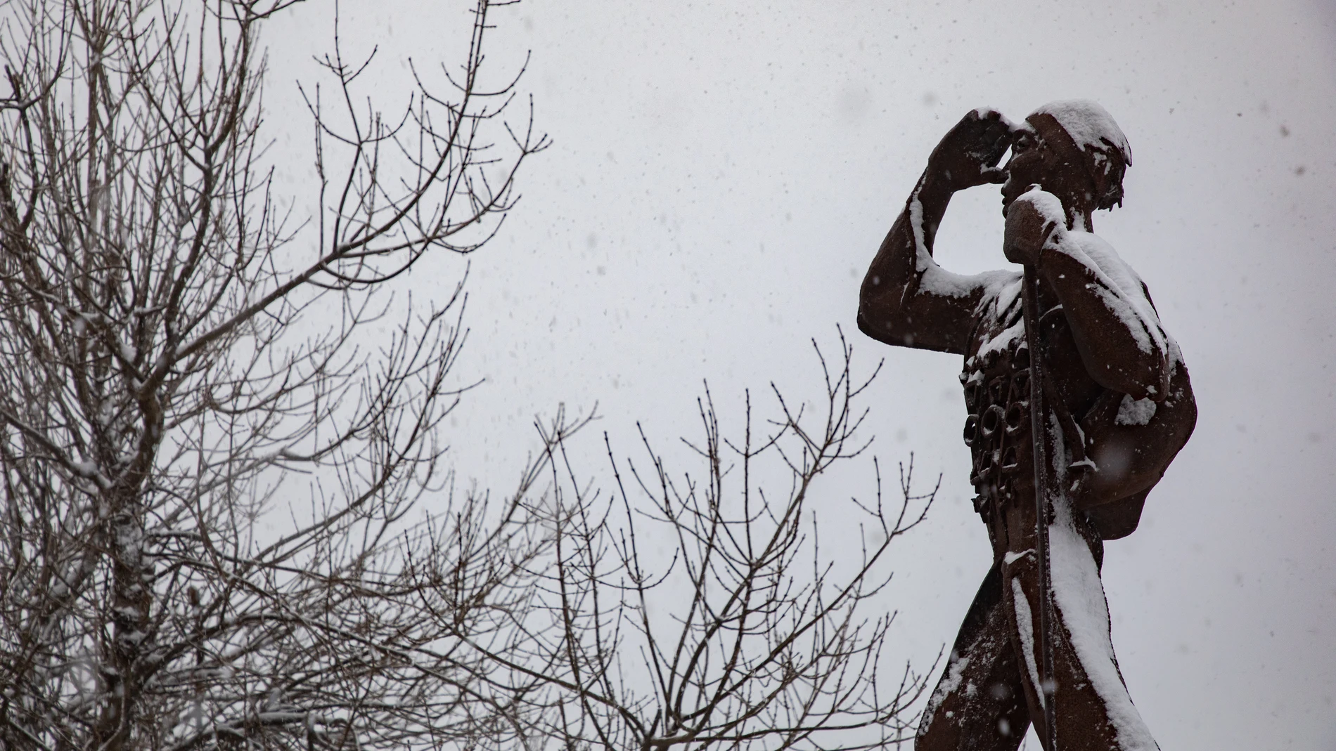Nieve en el Puerto de Navacerrada
