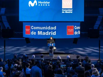 Ayuso visita las instalaciones del pabellón de eventos del Movistar Arena La presidenta de la Comunidad de Madrid, Isabel Díaz Ayuso, durante la visita a las instalaciones del pabellón de eventos Movistar Arena, a 2 de diciembre de 2025, en Madrid (España). El pabellón celebra el 20º aniversario de su reapertura. 02 DICIEMBRE 2025 Diego Radamés / Europa Press 02/12/2025