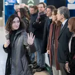 Ayuso visita las instalaciones del pabellón de eventos del Movistar Arena