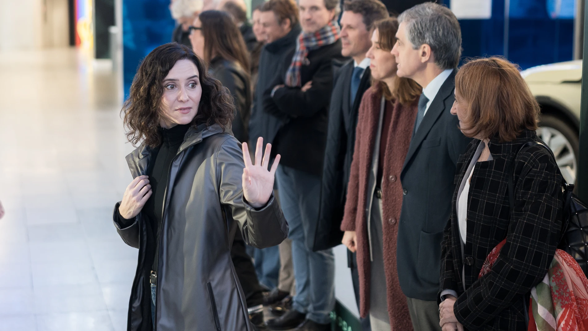 La presidenta de la Comunidad de Madrid, Isabel Díaz Ayuso, durante la visita a las instalaciones del pabellón de eventos Movistar Arena, a 2 de diciembre de 2025, en Madrid (España). El pabellón celebra el 20º aniversario de su reapertura. 02 DICIEMBRE 2025 Diego Radamés / Europa Press 02/12/2025
