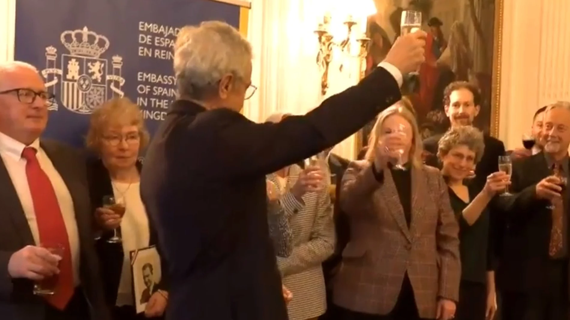 Momento del acto en la embajada española en Londres