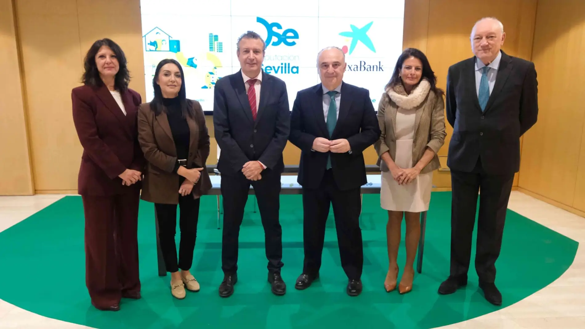 La Diputación de Sevilla y Caixabank facilitarán a los municipios la financiación para viviendas de protección del programa Sevilla 2030