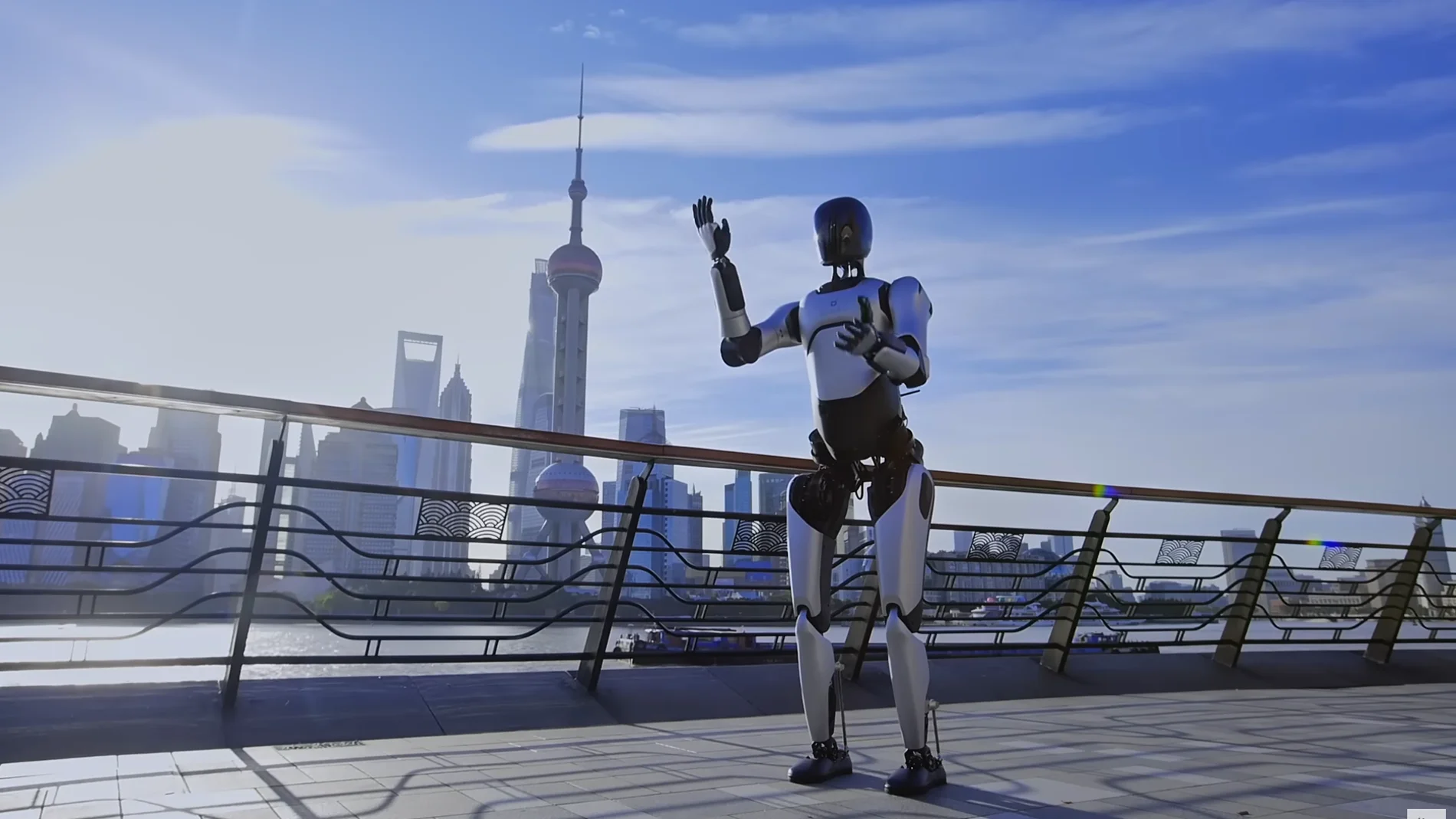 Una imagen tomada de un video promocional publicado en YouTube por la empresa de robótica AgiBot