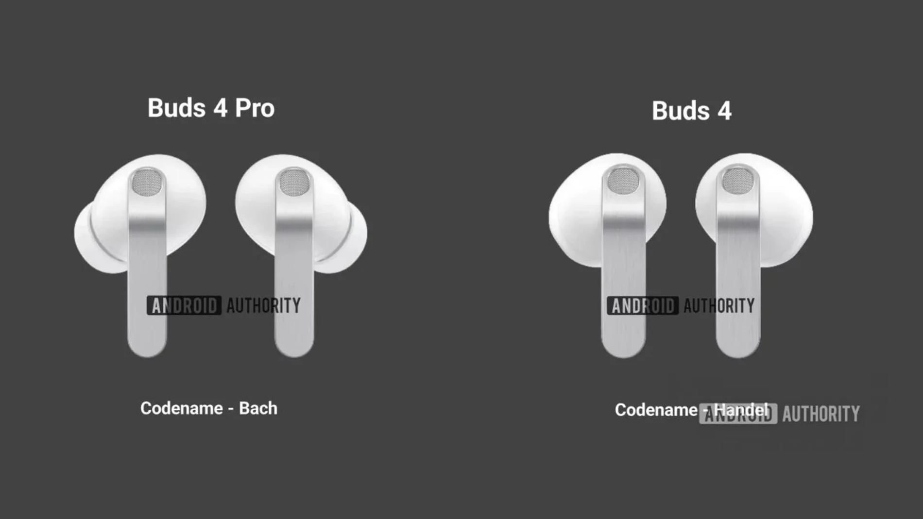 Así lucen los nuevos Samsung Galaxy Buds 4 y Galaxy Buds 4 Pro de color blanco en sus primeras imágenes reales