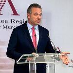 El portavoz del PP en la Asamblea Regional, Joaquín Segado