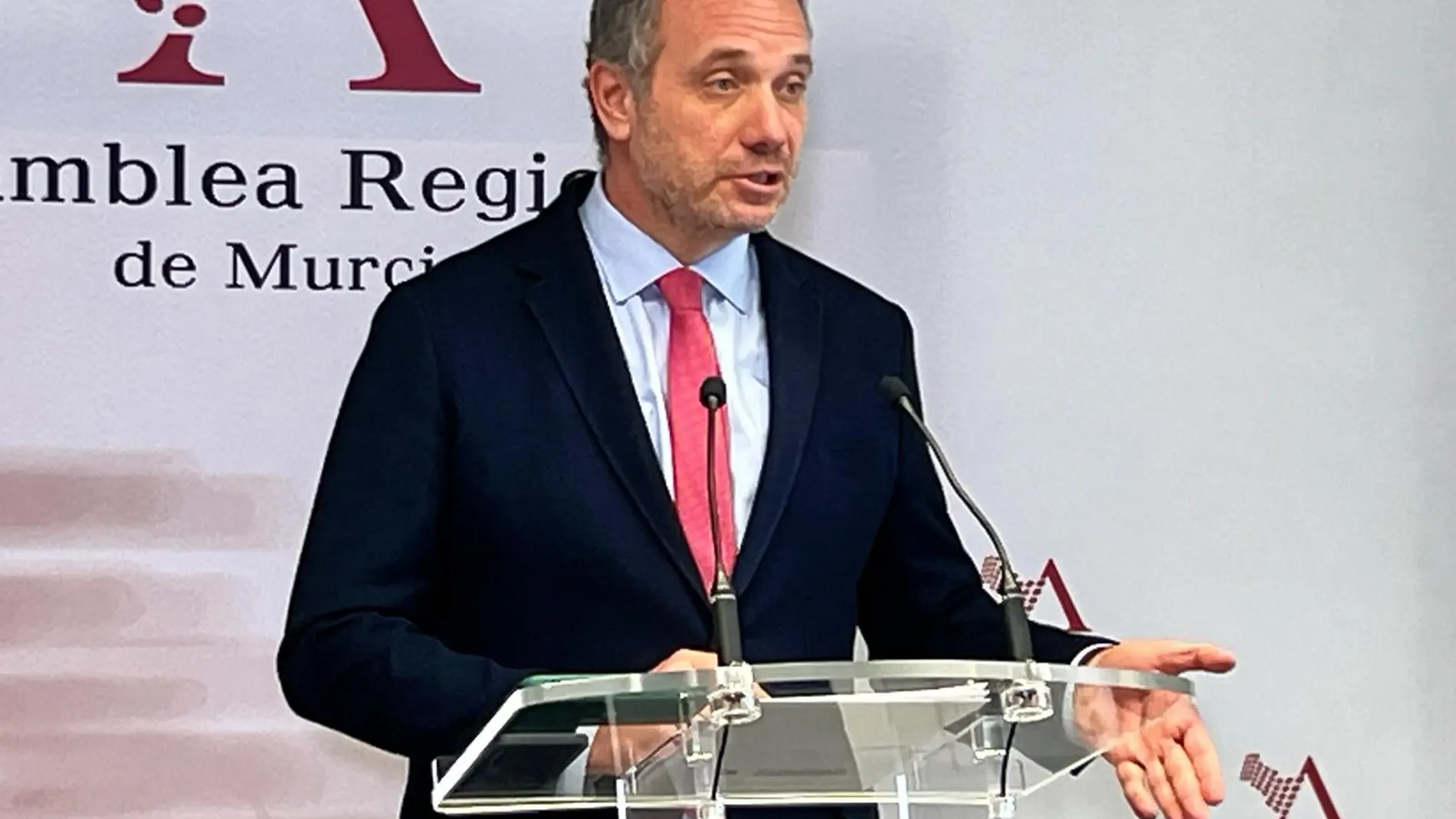 El portavoz del PP en la Asamblea Regional, Joaquín Segado