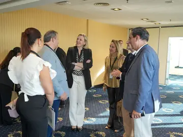 La vicepresidenta, Isabel Blanco, mantiene un encuentro con empresarios argentinos La vicepresidenta, Isabel Blanco, mantiene un encuentro con empresarios argentinos