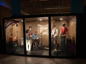 Un momento del ensayo de Carolina Durante Un momento del ensayo de Carolina Durante