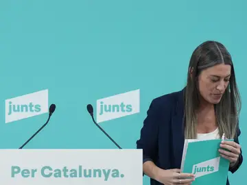 Nogueras comparece para valorar los nuevos acercamientos de Sánchez a Junts tras la ruptura La portavoz de Junts en el Congreso, Miriam Nogueras, durante una rueda de prensa, a 3 de diciembre de 2025, en Barcelona, Catalunya (España). Nogueras, en respuesta a los acercamientos de Sánchez, ha asegurado que no han cambiado su posición en relación con el PSOE, con quien rompieron relaciones, y les ha emplazado a tomar decisiones.03 DICIEMBRE 2025David Zorrakino / Europa Press03/12/2025