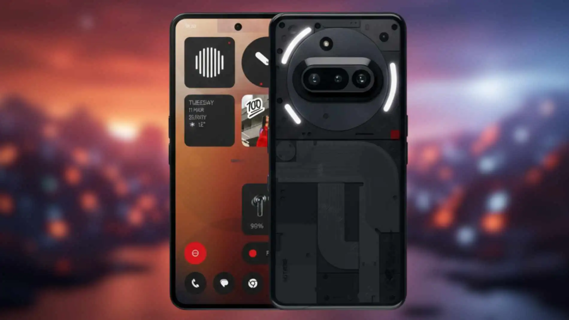 El Nothing Phone (3a) tiene una pantalla de 6,77 pulgadas