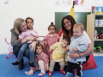 La vicepresidenta de la Junta de Castilla y León y consejera de Familia e Igualdad de Oportunidades, Isabel Blanco, visita a los participantes de un programa de conciliación La vicepresidenta de la Junta de Castilla y León y consejera de Familia e Igualdad de Oportunidades, Isabel Blanco, visita a los participantes de un programa de conciliación