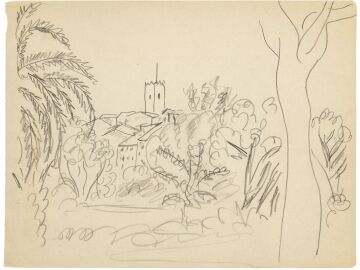 Una vista de Vence por Matisse