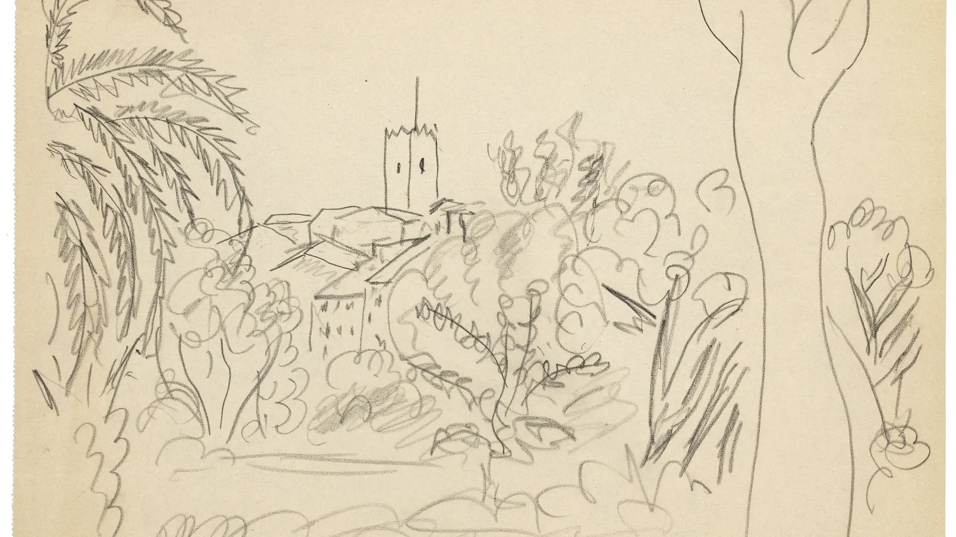 Una vista de Vence por Matisse