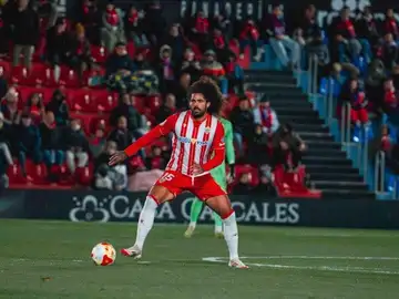 Aridane Hernández con el Almería Aridane Hernández con el Almería