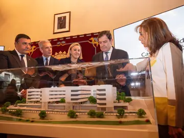 Fernández Mañueco junto a Isabel Blanco y Carlos García en Ávila Fernández Mañueco junto a Isabel Blanco y Carlos García en Ávila