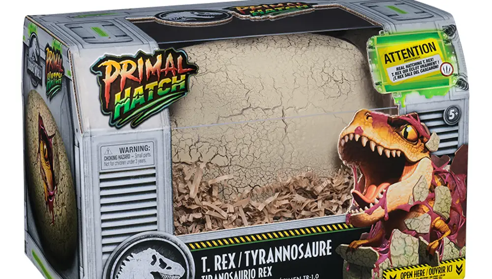 T-Rex Interactivo Primal Hatch Jurassic World Spin Master