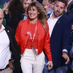 Begoña Gómez en un acto del PSOE