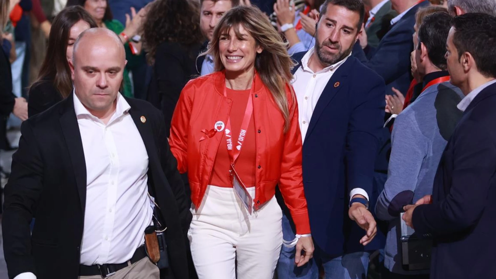 Begoña Gómez en un acto del PSOE