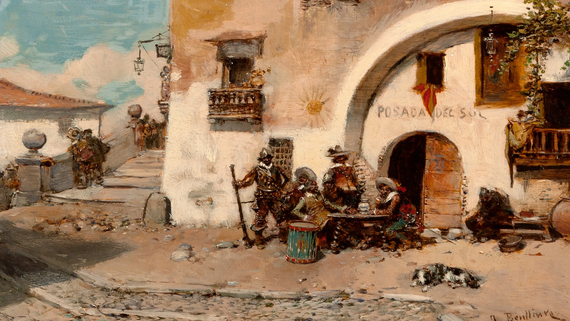 Las nuevas joyas artísticas de la Casa Museo Benlliure de Valencia. En la imagen, "En la posada del sol"