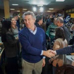 Visita de Feijóo a Cáceres durante la campaña electoral en Extremadura