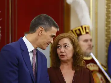 Pedro Sánchez y Francina Armengol Pedro Sánchez y Francina Armengol