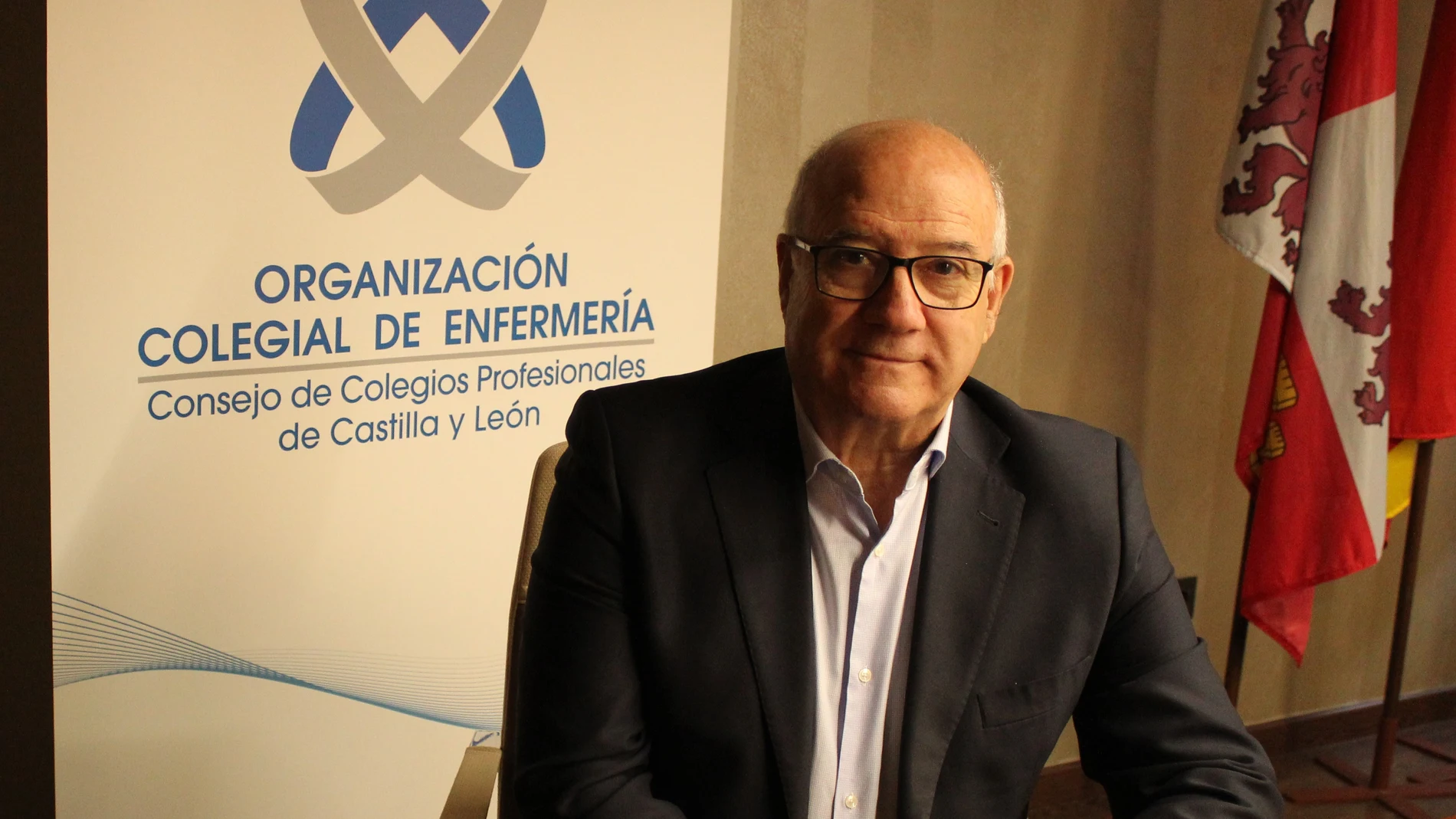 El presidente del Consejo de Enfermería de Castilla y León, Enrique Ruiz
