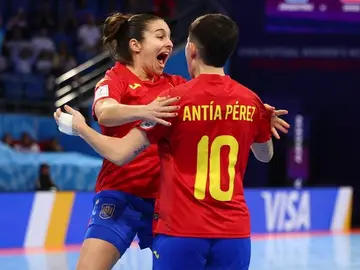 España se cuelga el bronce en el Mundial femenino de fútbol sala La selección española femenina de fútbol salaRFEF / Europa Press07/12/2025