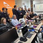 El viceconsejero de Transformaci&oacute;n Digital, Luis Enrique Ortega, visita el centro CyL Digital de Medina del Campo (Valladolid) con varios representantes del Gobierno de La Rioja 