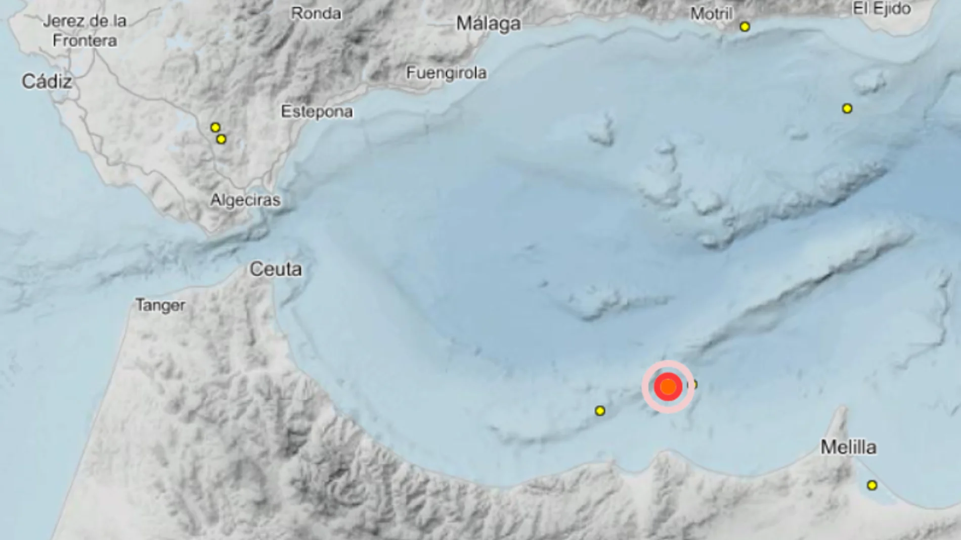 Sentido un terremoto de magnitud 3,7 en la zona de Melilla