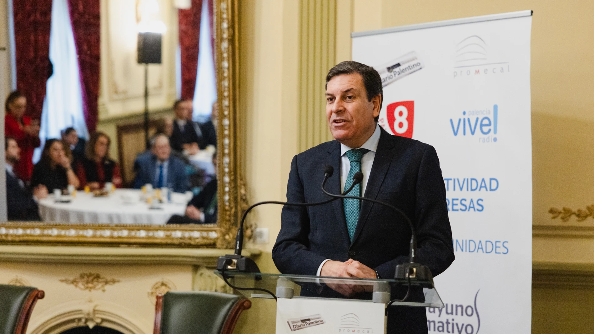 Carriedo durante su intervención en el foro de Palencia