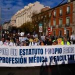 Huelga de m&eacute;dicos en Madrid contra la reforma del Estatuto Marco de M&oacute;nica Garc&iacute;a. David Jar