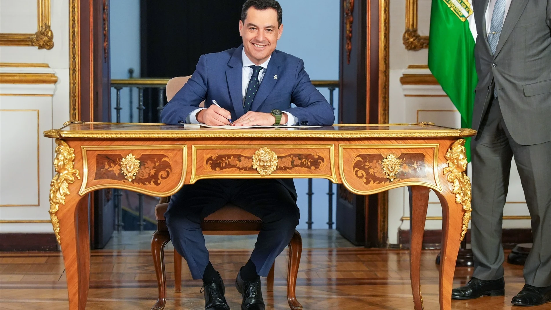 El presidente de la junta de Andalucía, Juanma Moreno